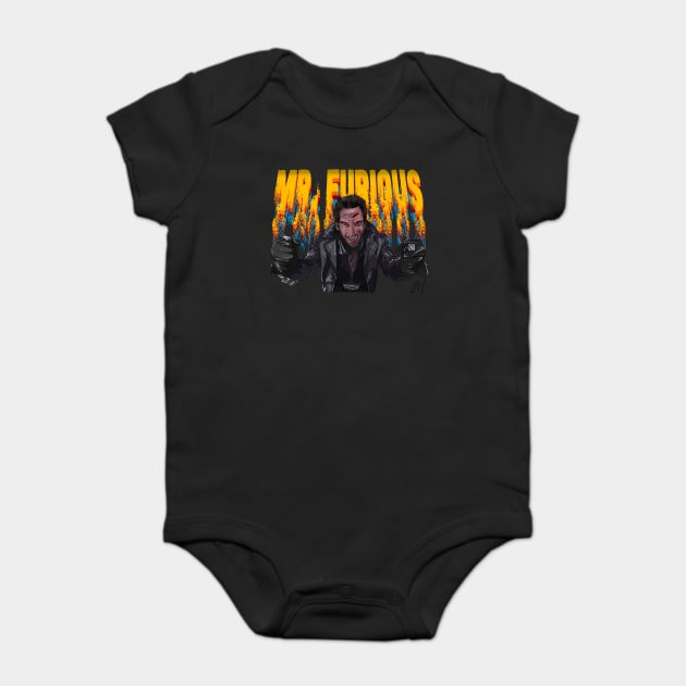 Mystery Men: Mr. Furious Baby Bodysuit by 51Deesigns